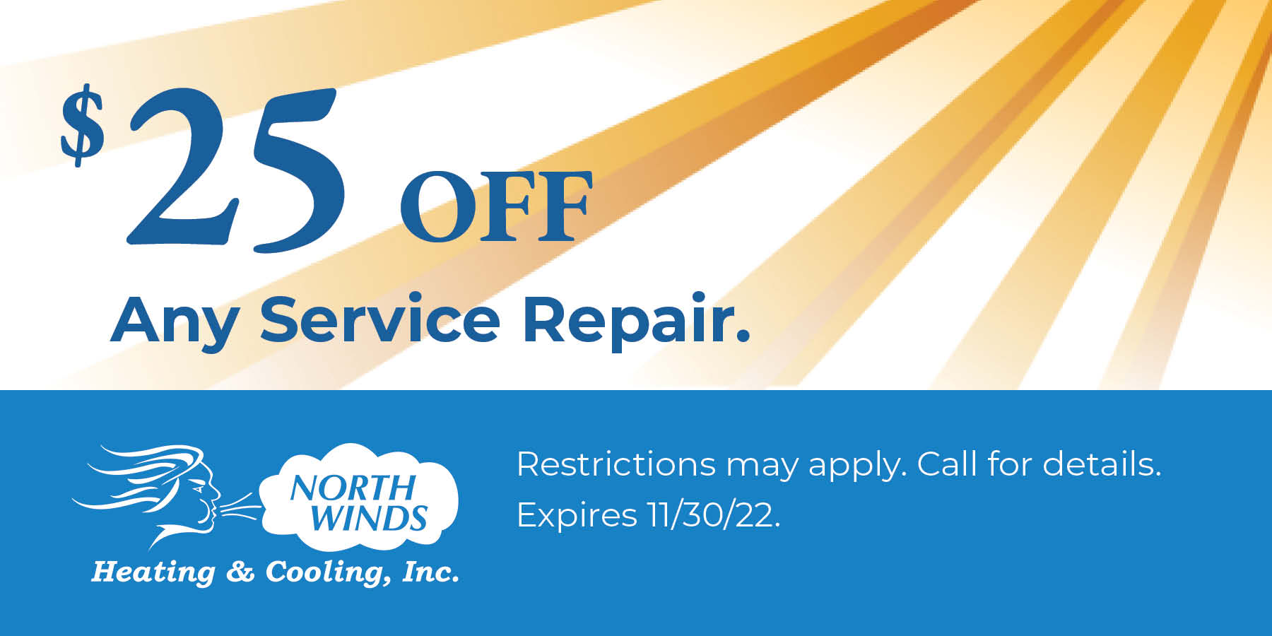  off any service repair. restrictions may apply. expires 11/30/22. Contact us for details.